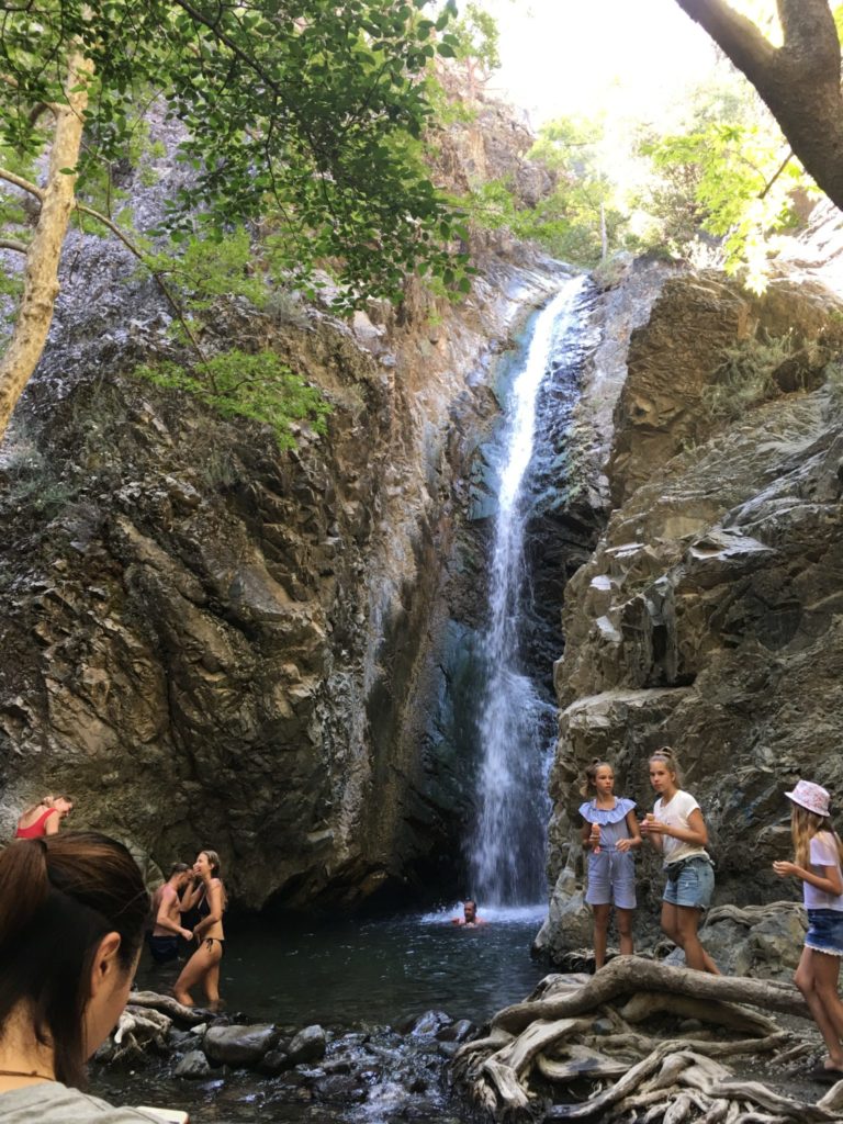 Millomeris Waterfalls in Platres Village